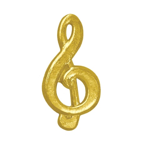 Simba 1.10 in. Chenille Music Symbol Lapel Pin, Bright Gold CL048